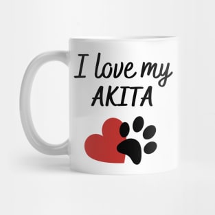 I love my akita Mug